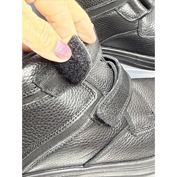 (Q7) Orthofeet Glacier Gorge Ankle Boots Mens Size 9/2E,Wide Black Leather Ortho main image 8